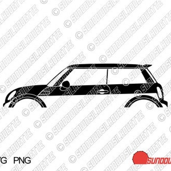 Digital Download vector graphic - Mini Cooper S R56 | mk2 | 2nd gen EPS | SVG | Ai | PNG