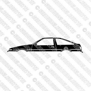Digital Download vector graphic - Toyota Corolla AE86 / Sprinter Trueno (pop up hl) hatchback EPS | SVG | Ai | PNG