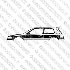 Digital Download vector graphic - Toyota Corolla AE92 hatch GTI ,FX16 EPS | SVG | Ai | Png