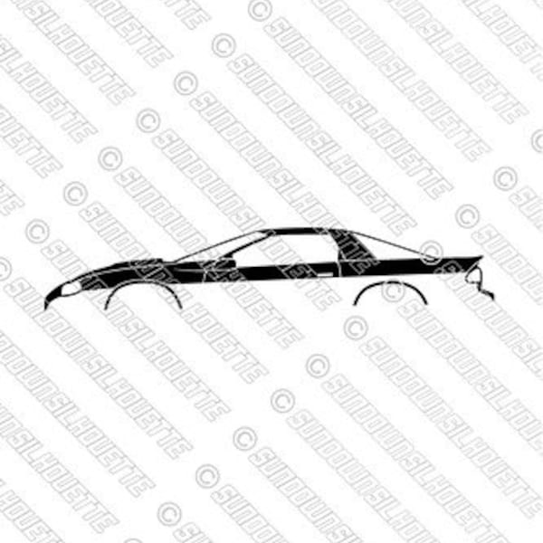 Digital Download car silhouette vector for Chevrolet Camaro SS 4th gen 1998-2002 EPS | SVG | Ai | Png