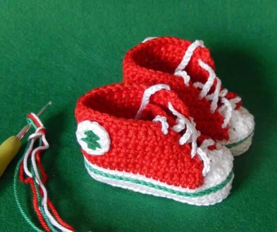 Converse All Star baby slofjes gehaakte schoentjes allstar - Etsy Nederland