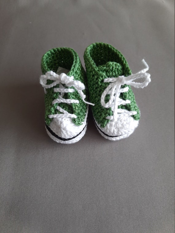 All Star Crochet Baby Booties Slippers | Etsy