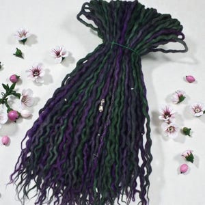 DE Rastas de lana natural Witches Brew Accesorios para el cabello: longitudes y cantidades personalizadas
