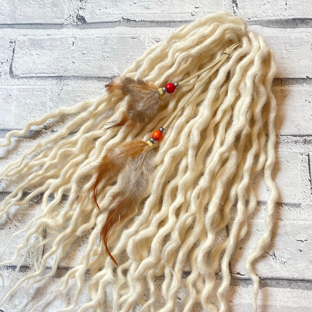 Bohemian Feather Dreadlock Charm Hair Feathers Dreadlock Etsy