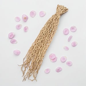 SE (loop) Natural Wool Dreadlocks Blonde Hair accessories - custom lengths and quantity
