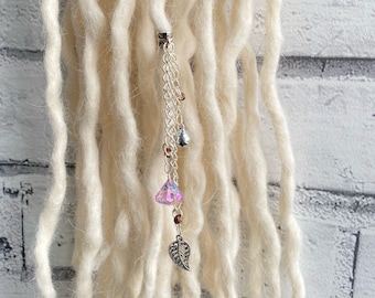 Whimsical Leaf Dangle Dreadlock Bead