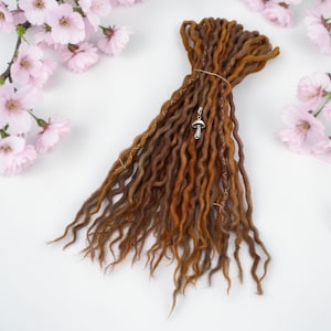 SE Natural Wool Dreadlocks Wild Mushroom Hair accessories - custom lengths and quantity
