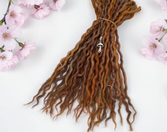 DE Natural Wool Dreadlocks Wild Mushroom Hair accessories - custom lengths and quantity