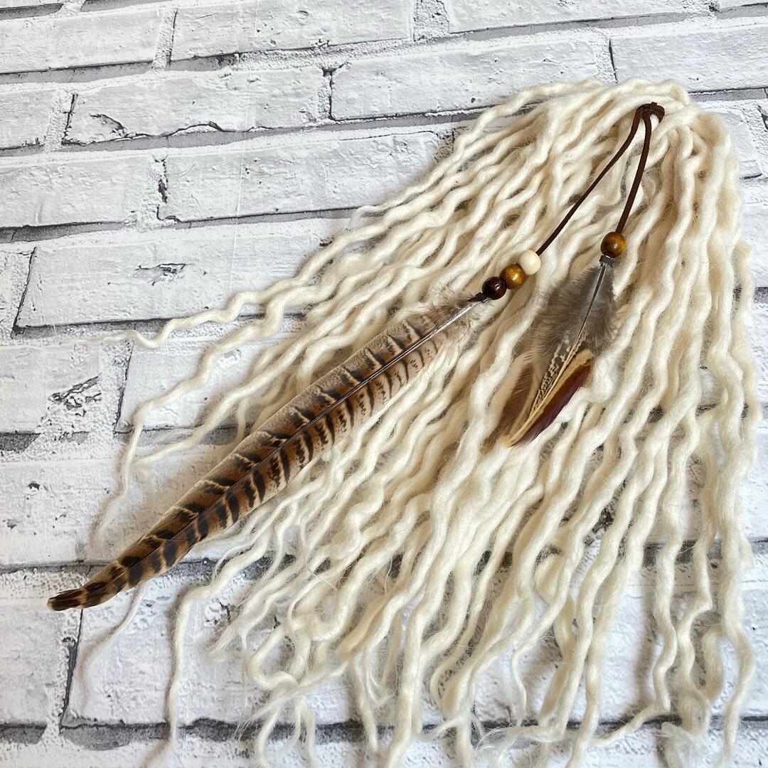 Bohemian Feather Dreadlock Charm Hair Feathers Dreadlock Etsy