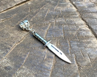 Tibetan Silver Dagger Dreadlock Bead, Dreadlock Jewellery