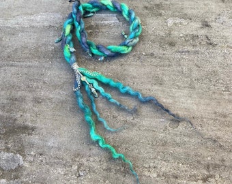 Dreadlock Twist African Turquoise Hair Wrap - Dreadlock Accessories