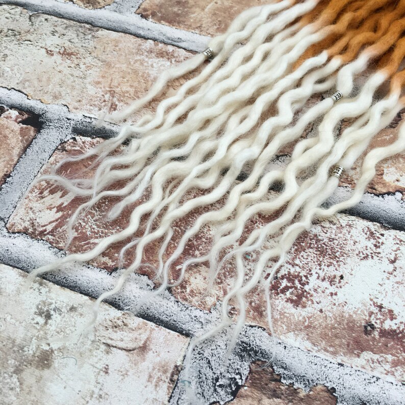 Custom Dreads Double Ended Ginger Ombre Wool Dreadlocks Etsy