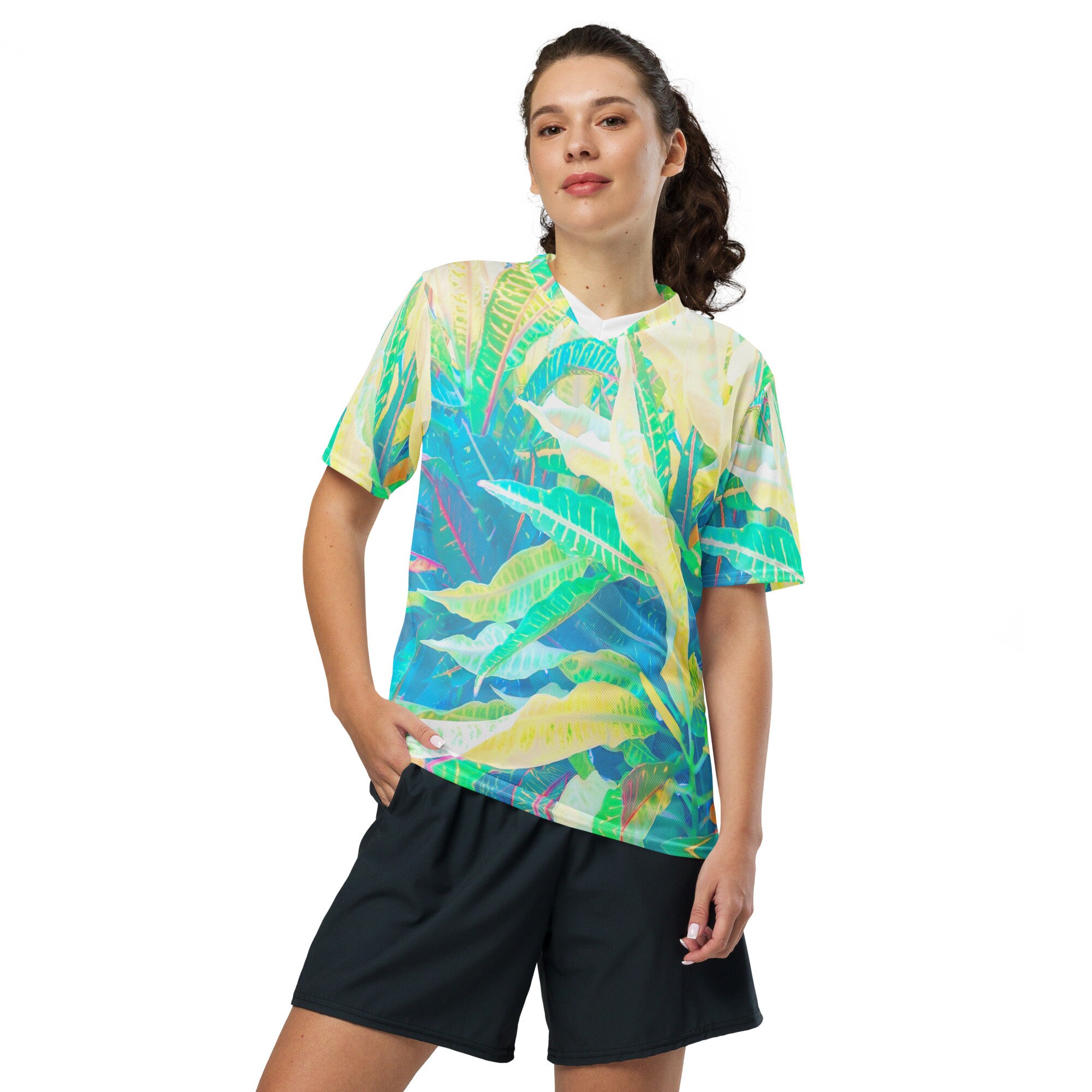 Unisex Recycled T-shirt 2XS - 6XL, Original Tropical Leaves