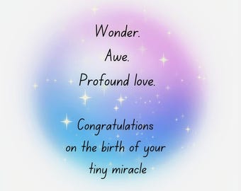 New Mother Greeting Card: Sleeping Newborn Art