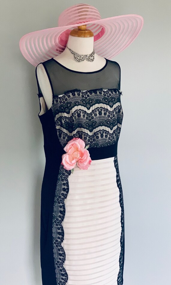1920s Black Lace Dress Gatsby dress Modern Flappe… - image 4