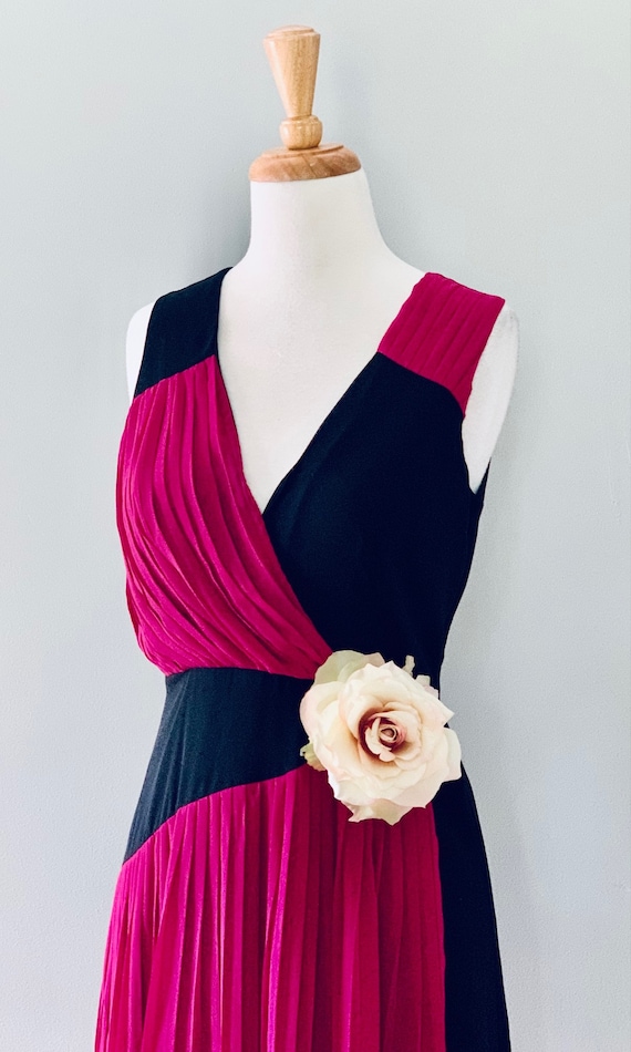 1920s Dress Downton Abbey dress Pink Garden Tea P… - image 3