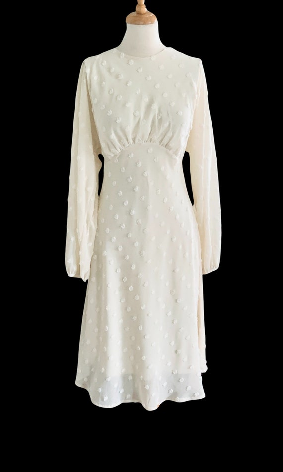 1930s Dress Vintage White Dress Old Hollywood Wed… - image 8