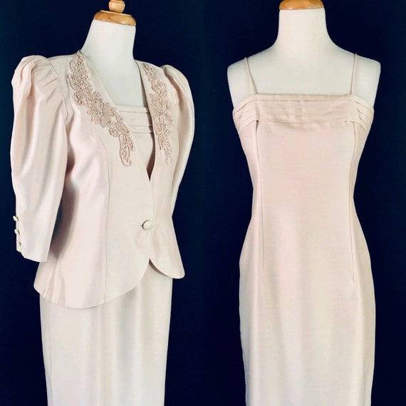 80s dress/1980s dress/ 80s prom dress/ Pink dress/