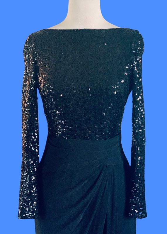 Vintage Evening Gown Old Hollywood dress Evening … - image 6