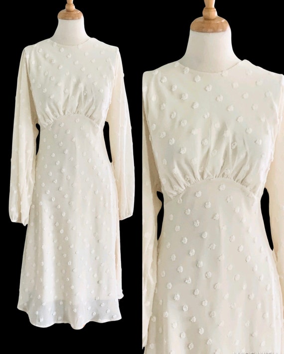 1930s Dress Vintage White Dress Old Hollywood Wed… - image 10
