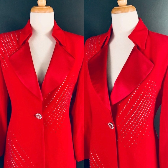 Vintage jacket 80s coat 80s power suit 80s jacket