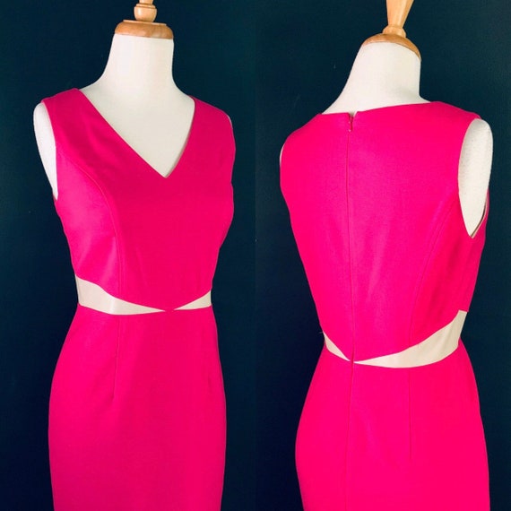 pink 80s dress