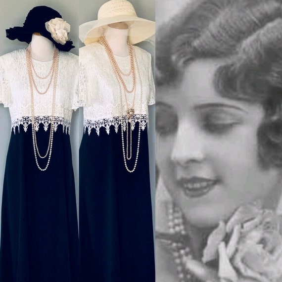 1920s Dress Style Gatsby Dress Downton Abbey Dress Garden - Etsy