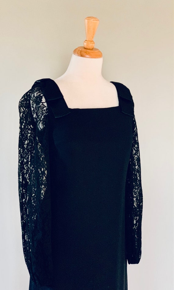 1960s dress Vintage Dress Evening dress 60s Black… - image 10