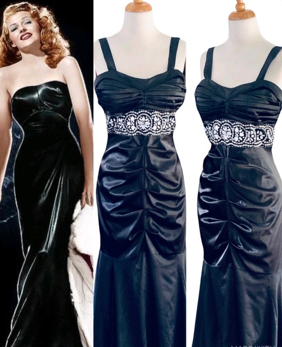 Vintage Evening Gown Old Hollywood Dress Prom Dre… - image 6