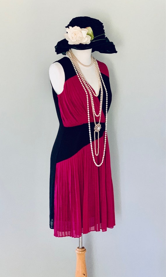 1920s Dress Downton Abbey dress Pink Garden Tea P… - image 4