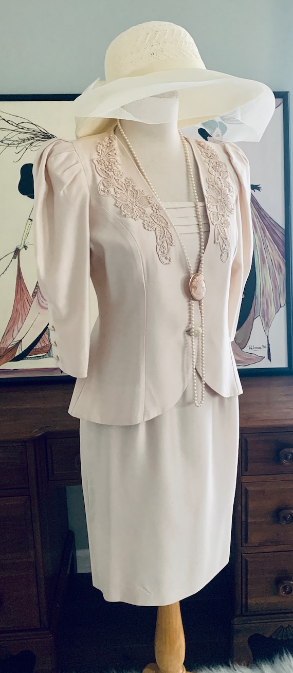Pink Vintage Dress 1920s  dress 1930s Dress Garde… - image 3