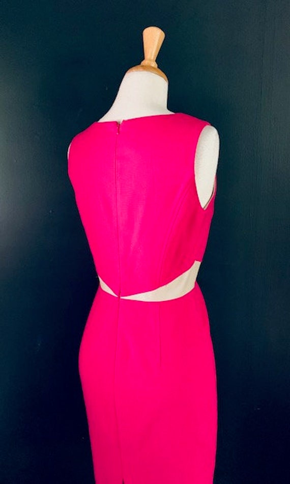 hot pink vintage dress