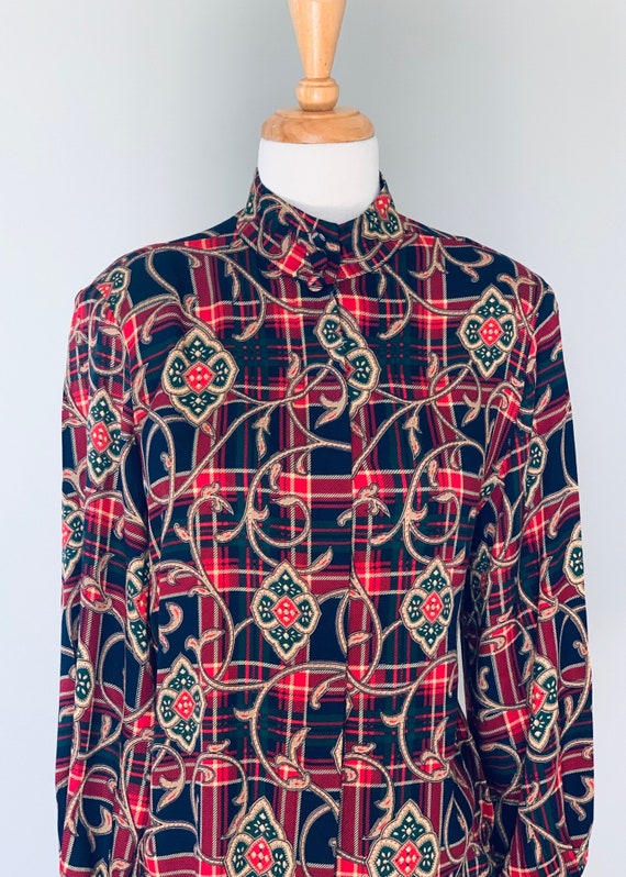 Blouse Vintage 1980s Blouse Women Vintage Long Sl… - image 5