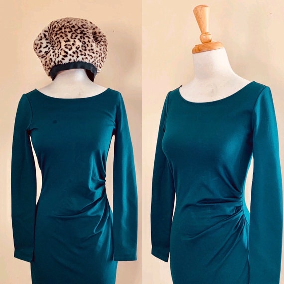 Vintage Dress Y2K Bodycon dress Green dress Mini B