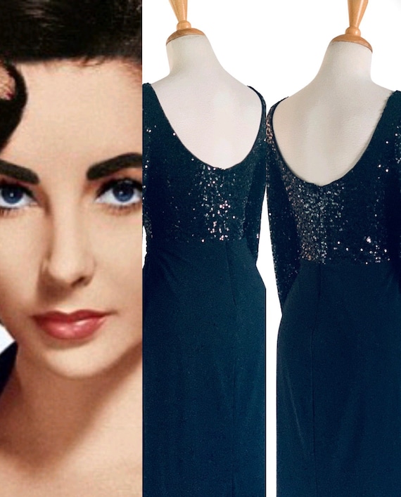 Vintage Evening Gown Old Hollywood dress Evening … - image 7