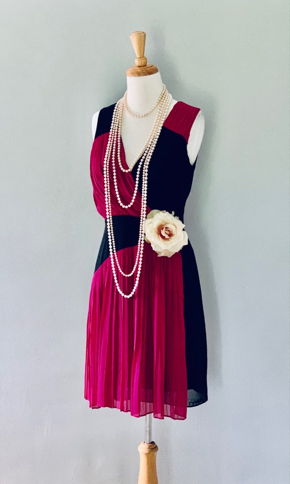 1920s Dress Downton Abbey dress Pink Garden Tea P… - image 2