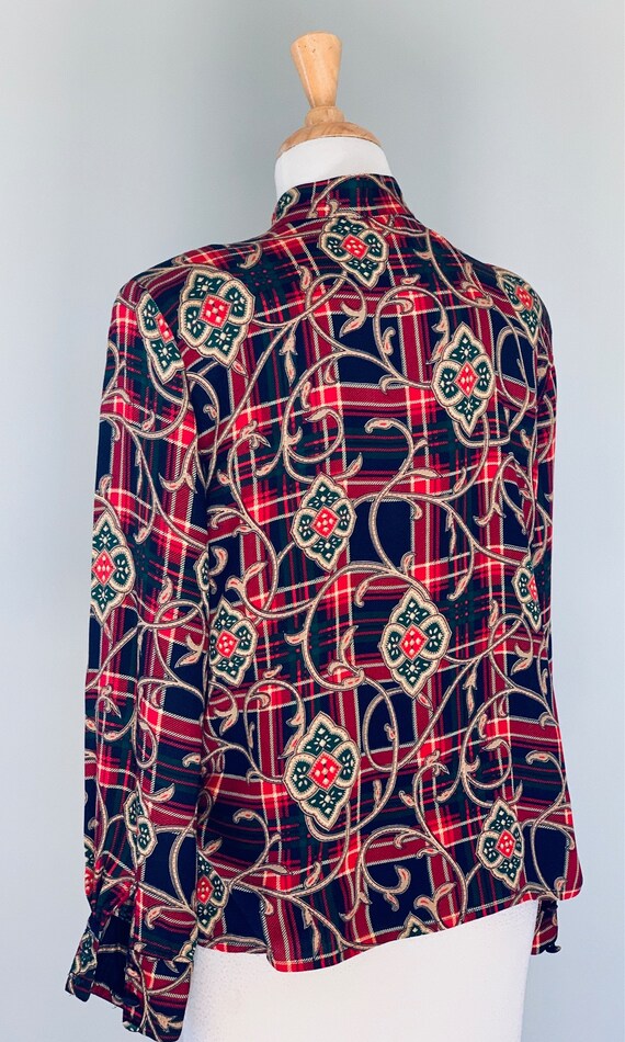 Blouse Vintage 1980s Blouse Women Vintage Long Sl… - image 8