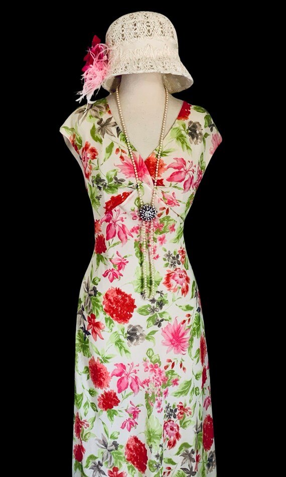 Vintage 1920s Dress Style Garden Tea Party Dress … - image 6
