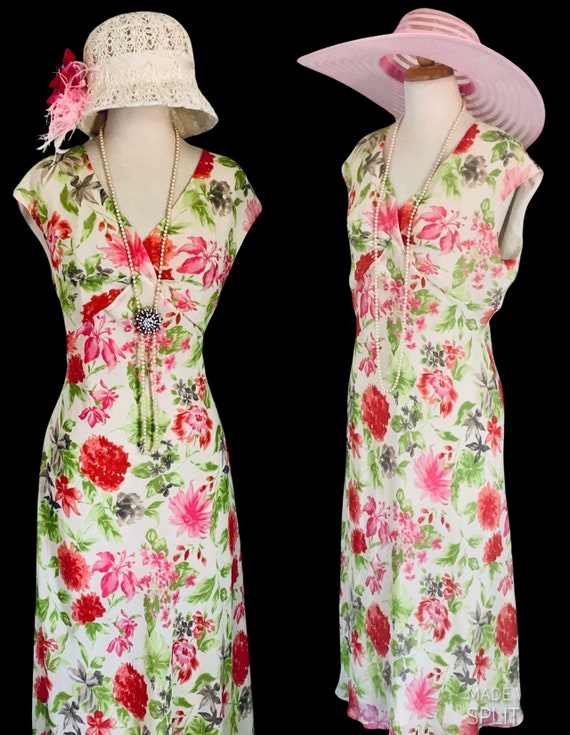 Vintage 1920s Dress Style Garden Tea Party Dress … - image 3