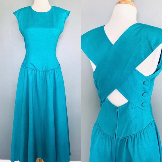 80s dress French dress MARKET dress 1980s dress H