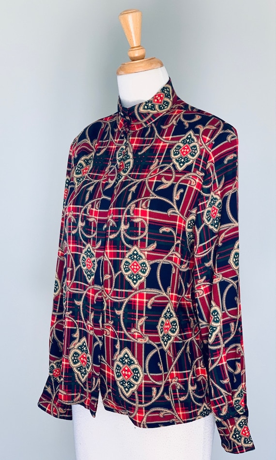 Blouse Vintage 1980s Blouse Women Vintage Long Sl… - image 7