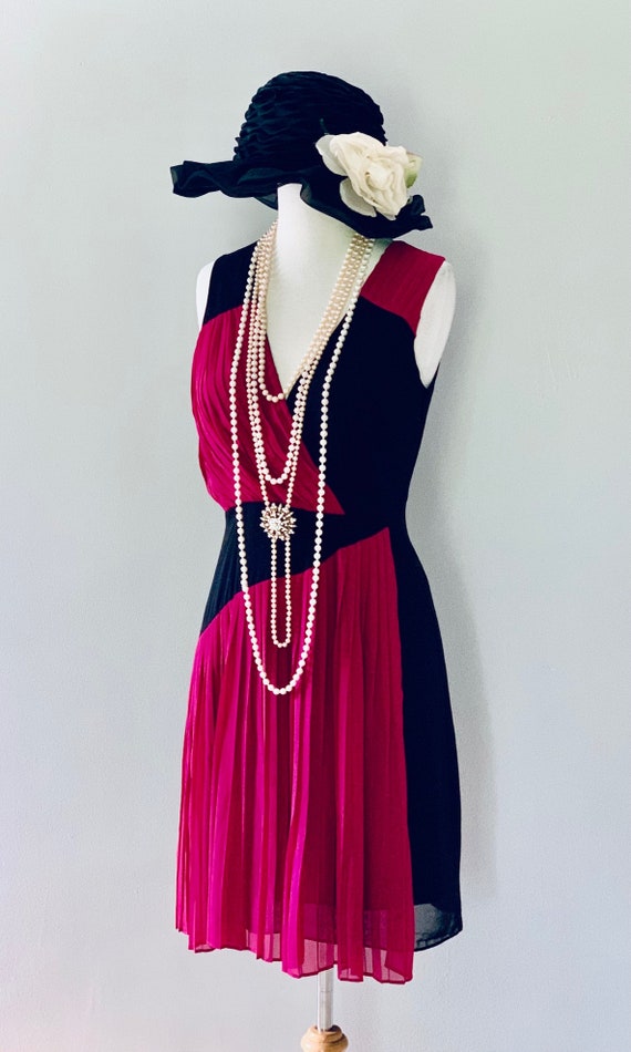 1920s Dress Downton Abbey dress Pink Garden Tea P… - image 6