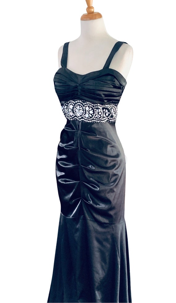 Vintage Evening Gown Old Hollywood Dress Prom Dre… - image 3