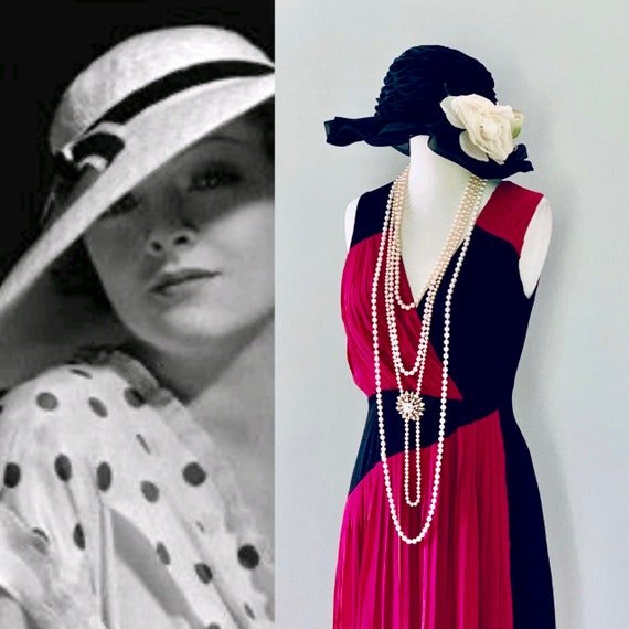 Flapper 1920s Day Dress Downton Abbey dress Pink Gar… - Gem