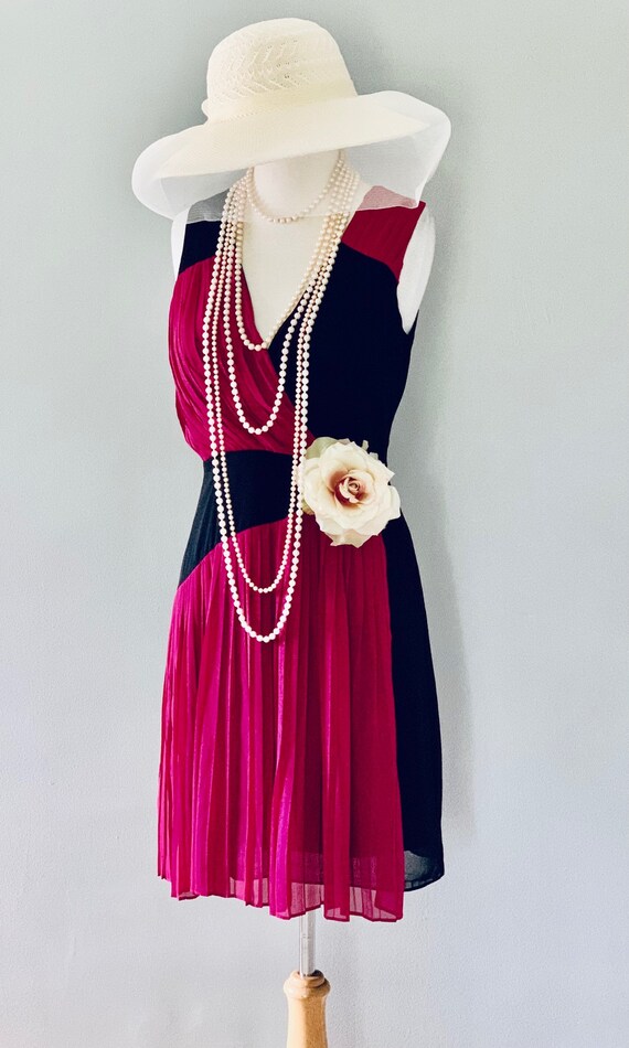 1920s Dress Downton Abbey dress Pink Garden Tea P… - image 5