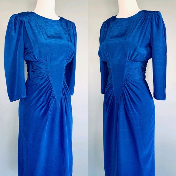 1980s dress 80s does 40s dress Hourglass 80s dress
