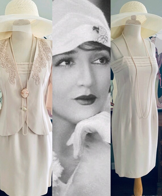 Pink Vintage Dress 1920s  dress 1930s Dress Garde… - image 6