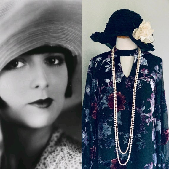 Flapper dress 1920s dress Velvet Downton Abbey 1920s … Gem