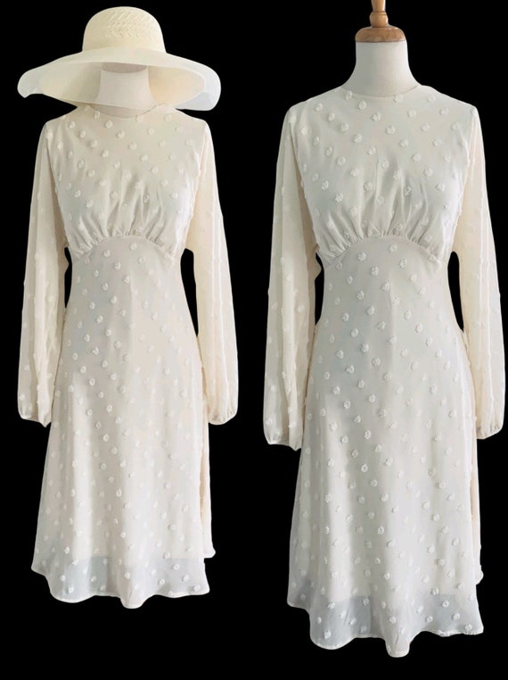 1930s Dress Vintage White Dress Old Hollywood Wed… - image 2