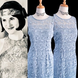 1920s Dress Silver Lace Flapper Gatsby Formal Downton Abbey Evening Wedding Gown
